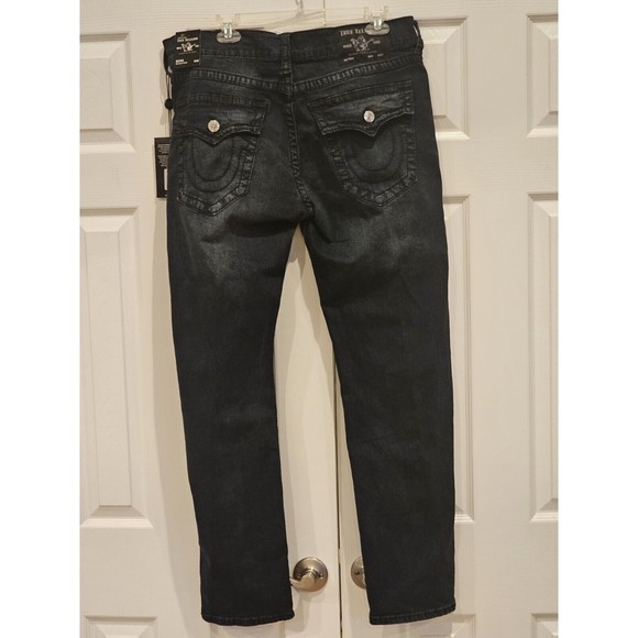 True Religion Geno Flap Big T Relaxed Slim Men's Jeans Indigo Sz-36X32 MSRP-$199 - Picture 13 of 13